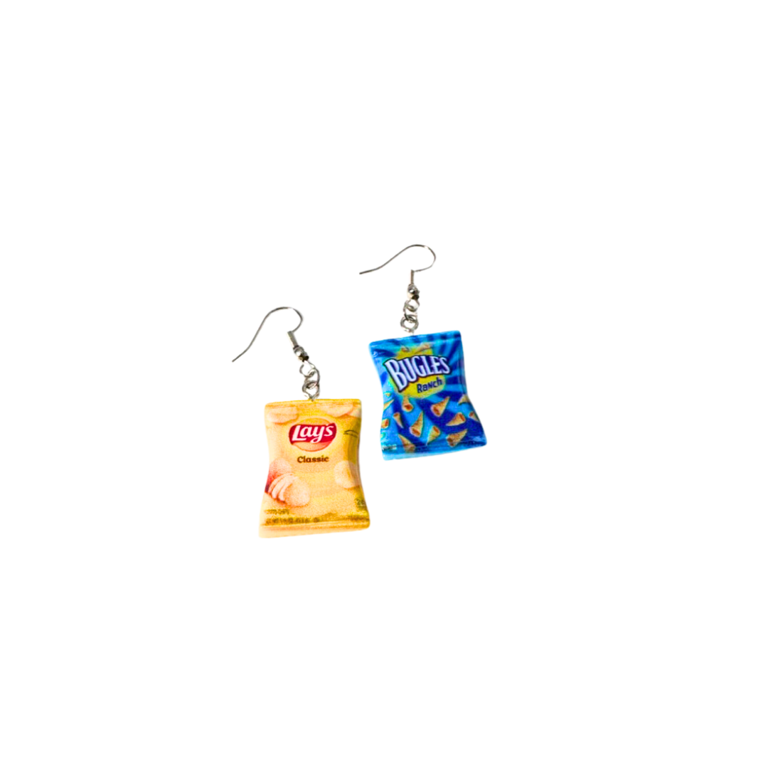 Savory Snack Potato Chip Earrings